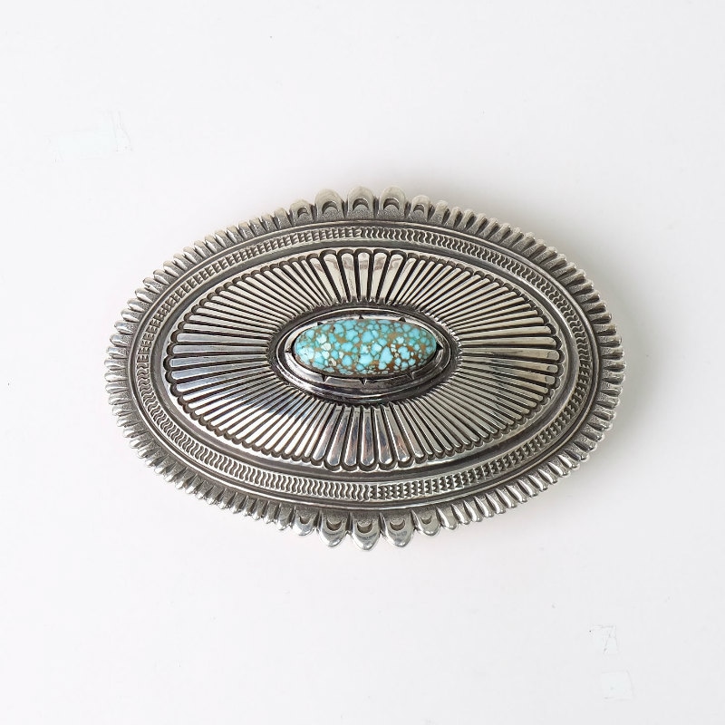 ロンベドニー ナンバーエイト スタンプワーク バックル