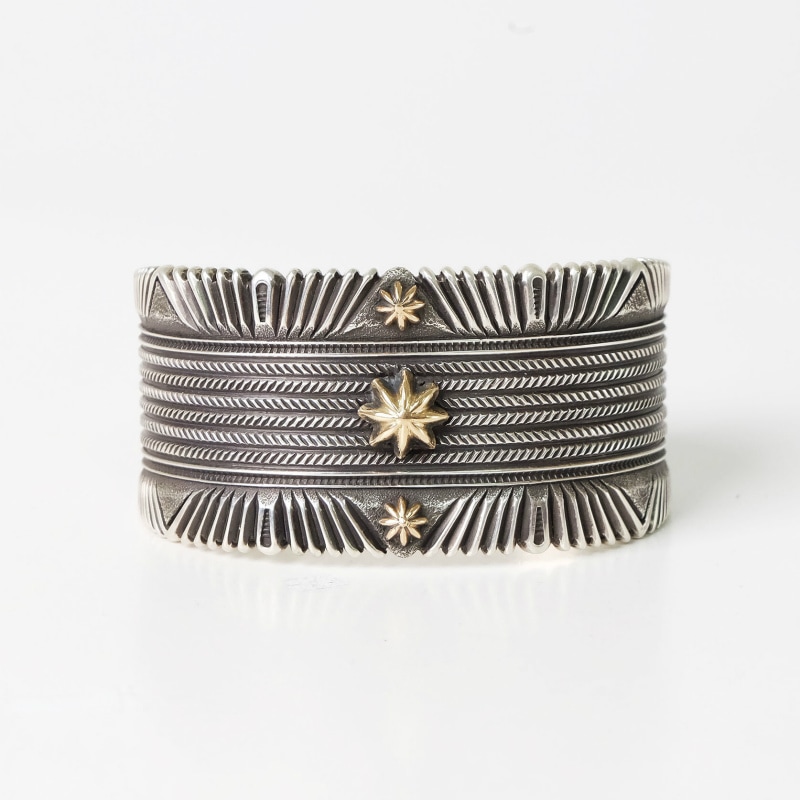 141mm ロンベドニー 14金 スタンプワーク バングル