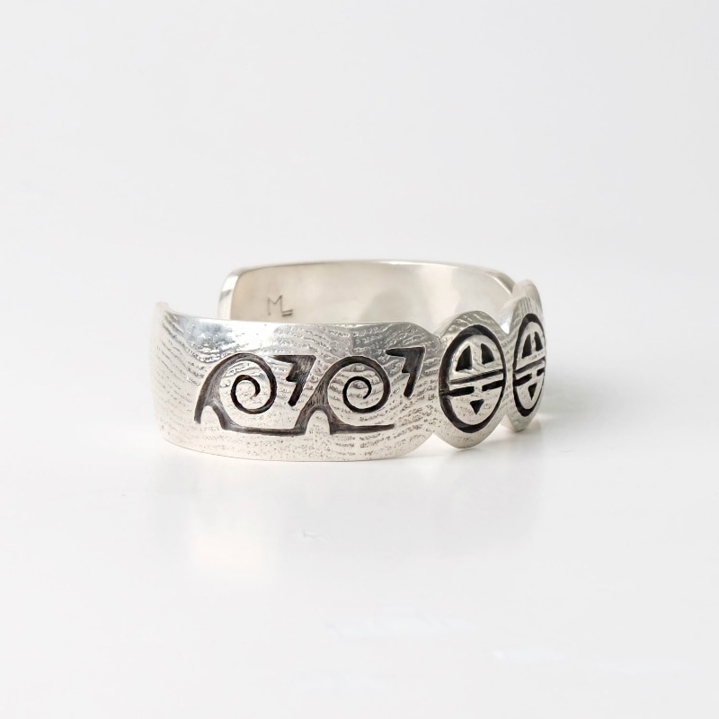 HOPI/ホピ族MitchellSockyma作オーバーレイ バングル HOPI/ホピ族