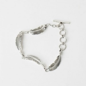 H.Mace フェザー　ブレスレット　シルバー ハーヴィーメイス フェザー ブレスレット｜マライカ公式通販