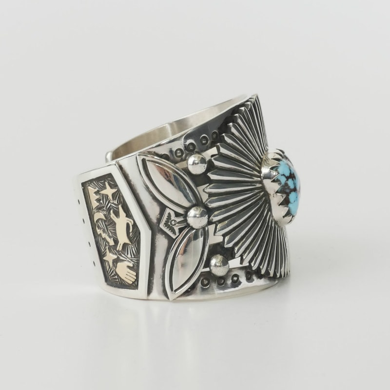 138mm アーランドベン 14金 オーバーレイ ゴドバー バーナム バングル