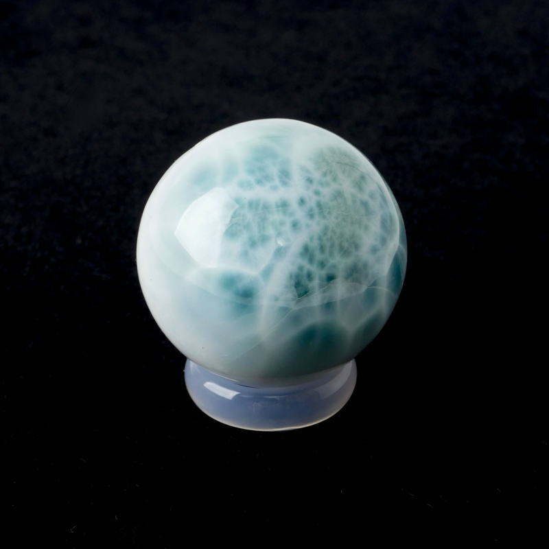 最終値下げ　Ｔ　ラリマー 球体 約5.2cm 鑑別書付き 最終値下げ T ラリマー 球体 約5.2cm 鑑別書付き ラリマー｜天然石