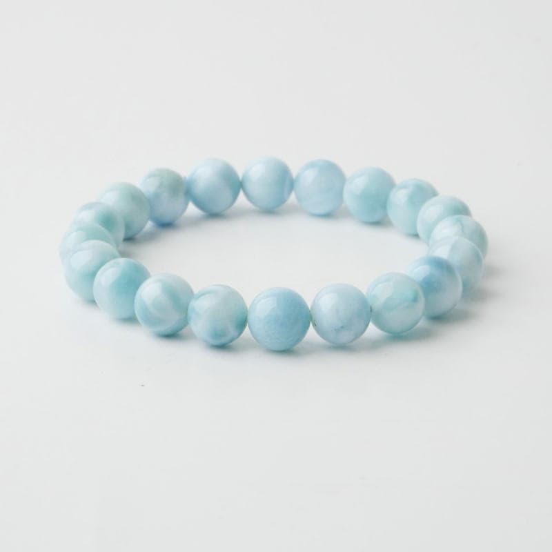 9mm-25.1g 天然無処理ラリマー ブレスレット