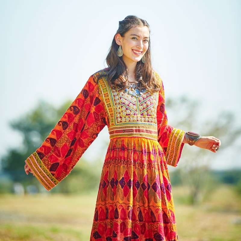 アフガニスタン古布ドレス E｜マライカ公式通販