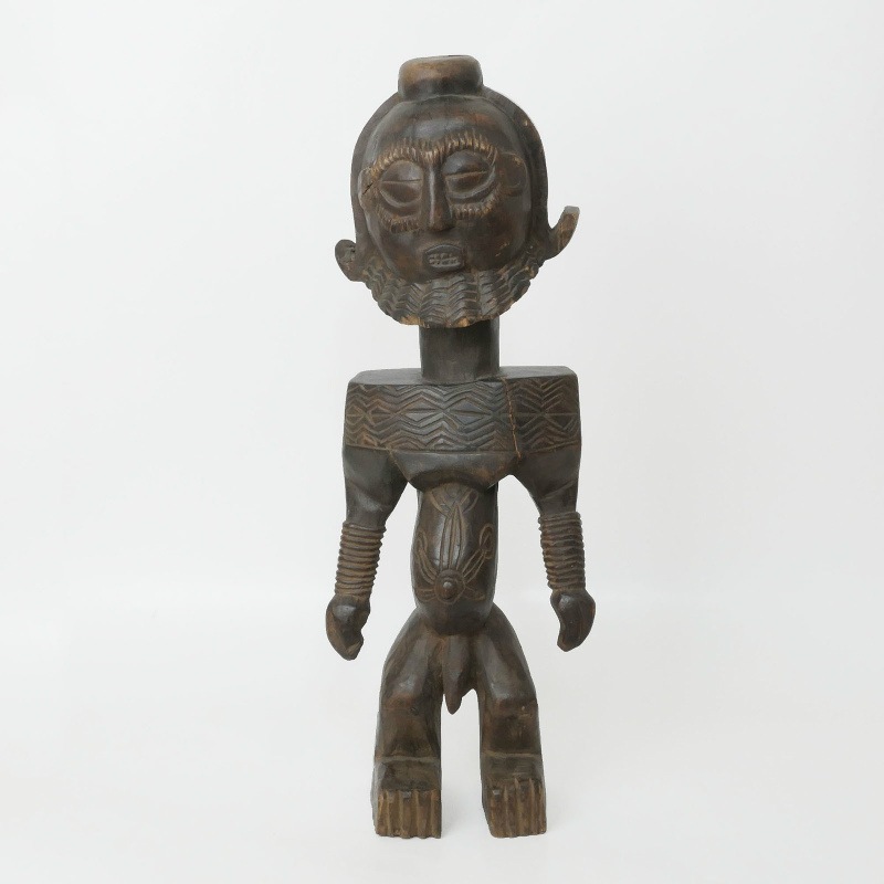 ミャンマー 木彫像 オブジェ 木製 木彫り 雑貨 インテリア 置物 魔除け