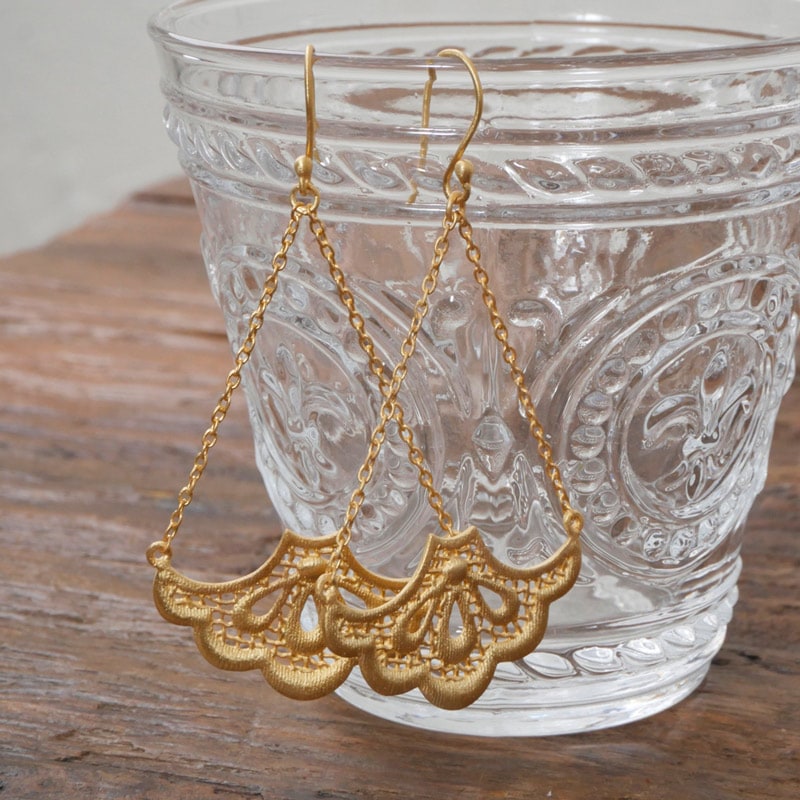 ジャイプールシルバーエスニックピアス　【メール便可】