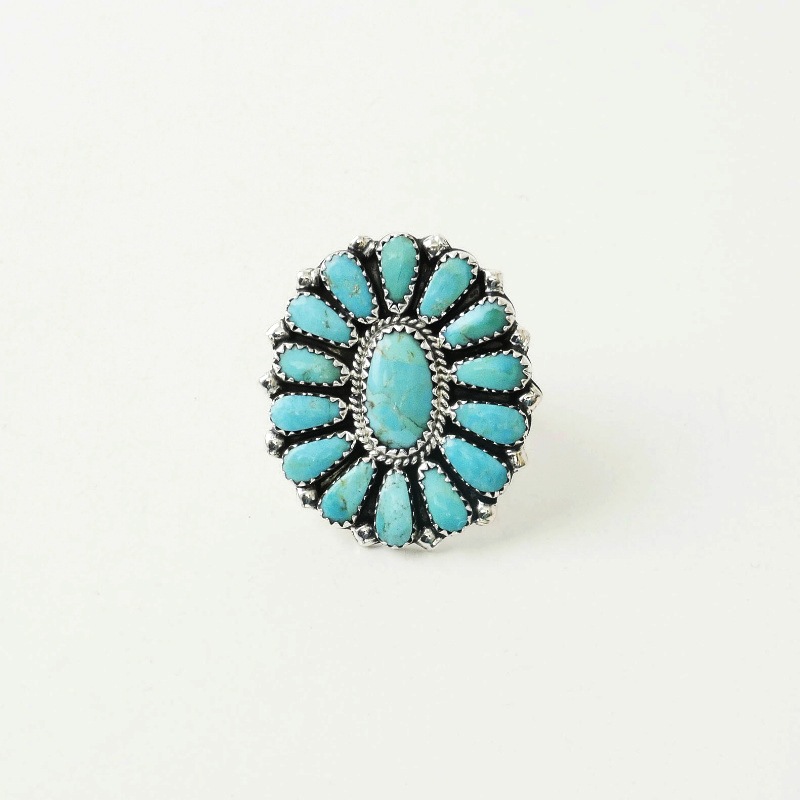 ゼイダビゲイ　リング　クラスター インディアンジュエリー ゼイダビゲイ リング クラスター インディアンジュエリー