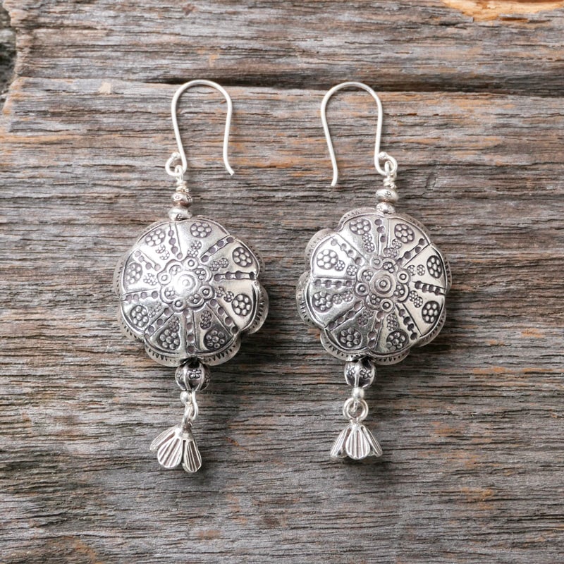 カレンシルバーインフラットビッグピアス