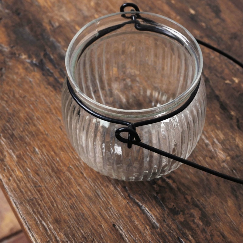 ガラスポットハンギング