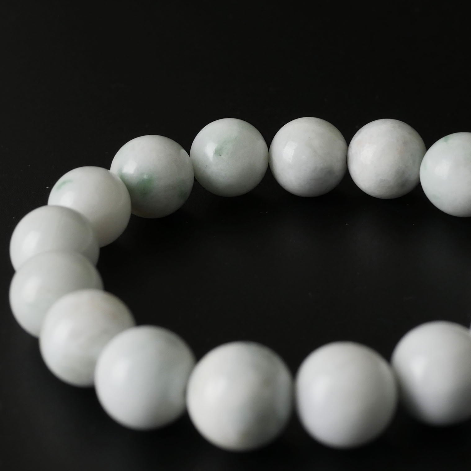 糸魚川翡翠丸玉ブレスレット 12mm （原産地証明書付）｜マライカ公式通販