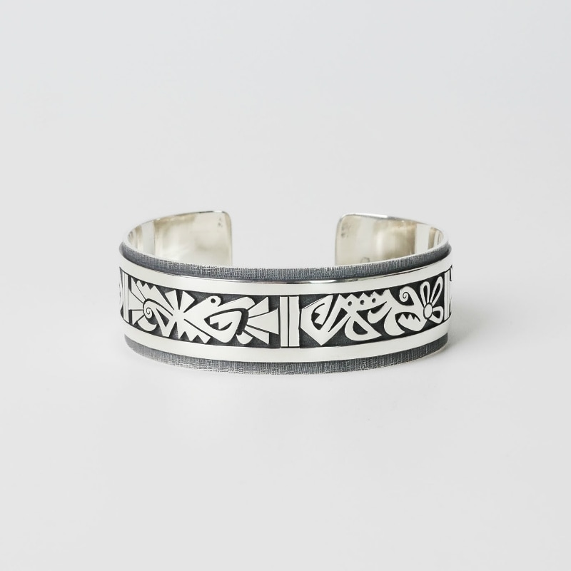 146mm ゲーリー＆エルシーヨヨキ オーバーレイ バングル 水の流れ