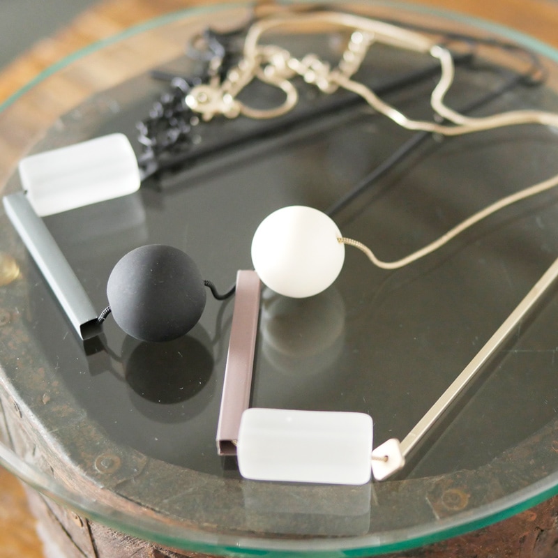 ミックスパーツアシメネックレス　【メール便可】