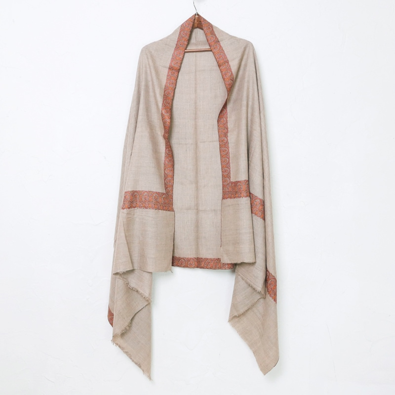 カシミール刺繍（ソズニ刺繍） パシュミナショール 200cm×99cm