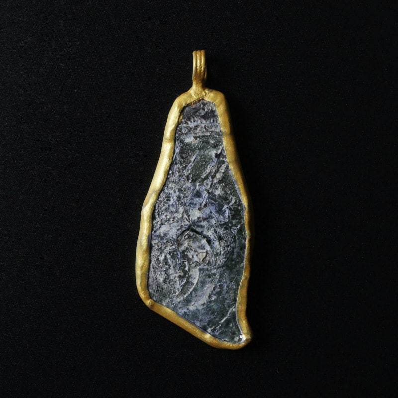 ローマングラス　ペンダント【Authentic Roman Glass Pendant】