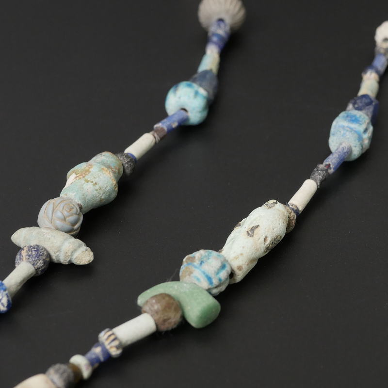 ローマンファイアンスビーズ一連【Authentic Roman faience