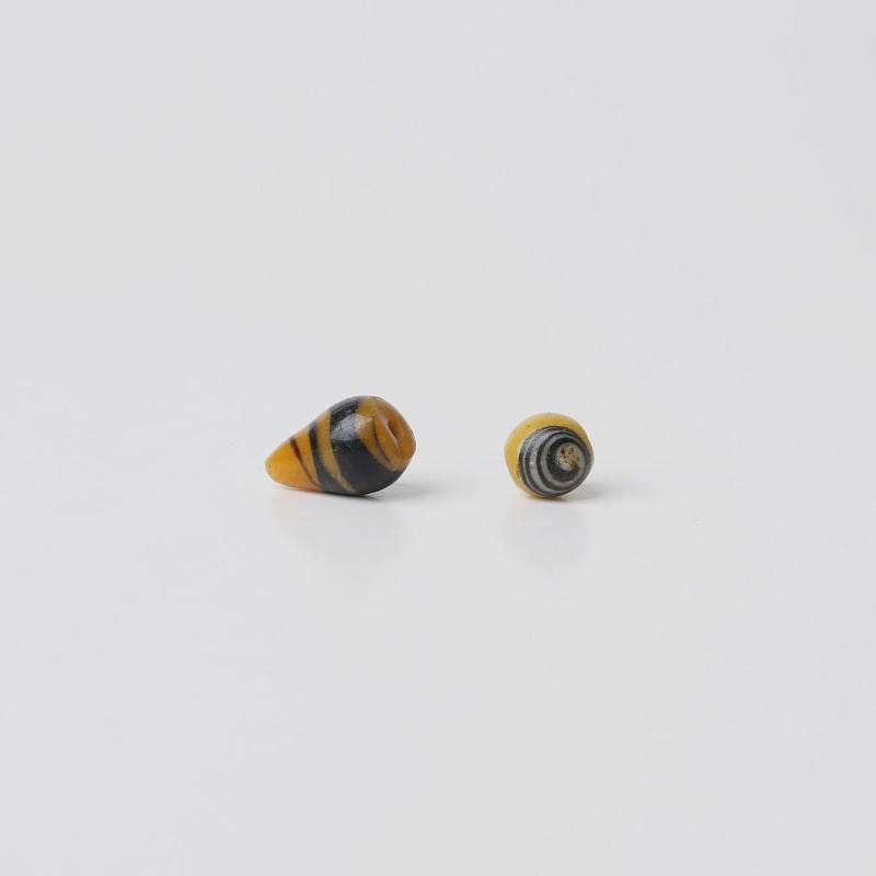 イスラムビーズ2粒セット 【Ancient Islamic Beads】