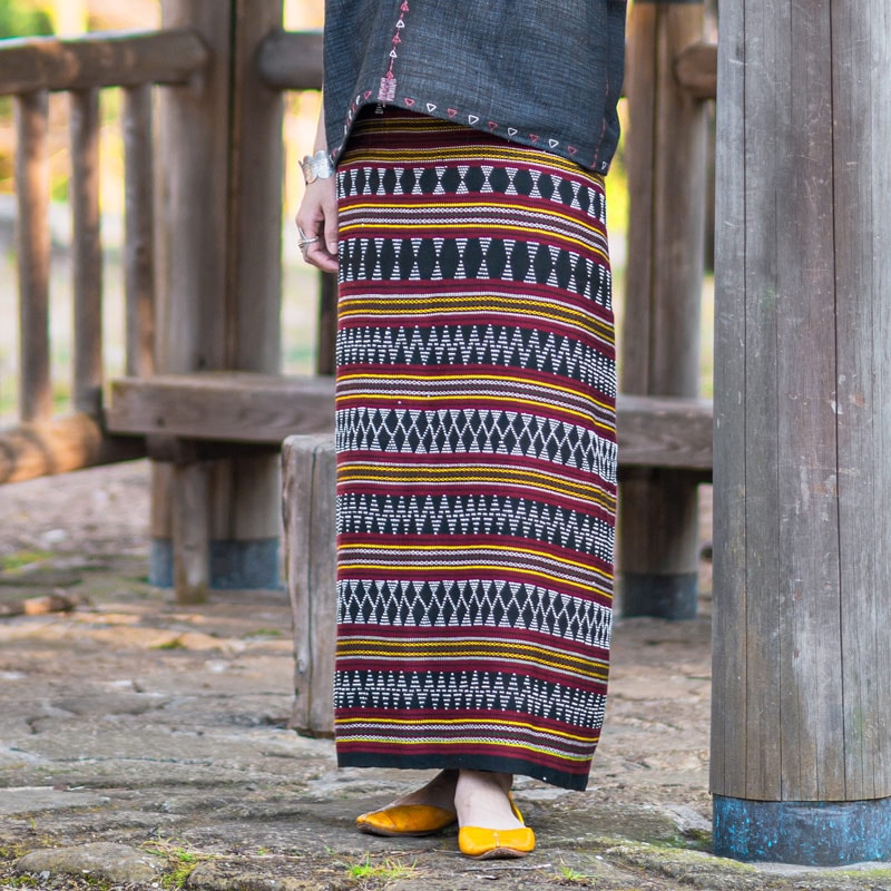 blackmeans 民族柄 Native cotton knit 総柄 MacMahon Knitting Mills 】 +【Niche.】 Crew Neck Knit-Line YinYan