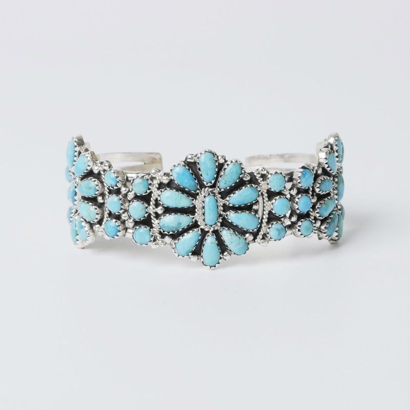 公式専門店 - ターコイズ クラスター バングル インディアンジュエリー