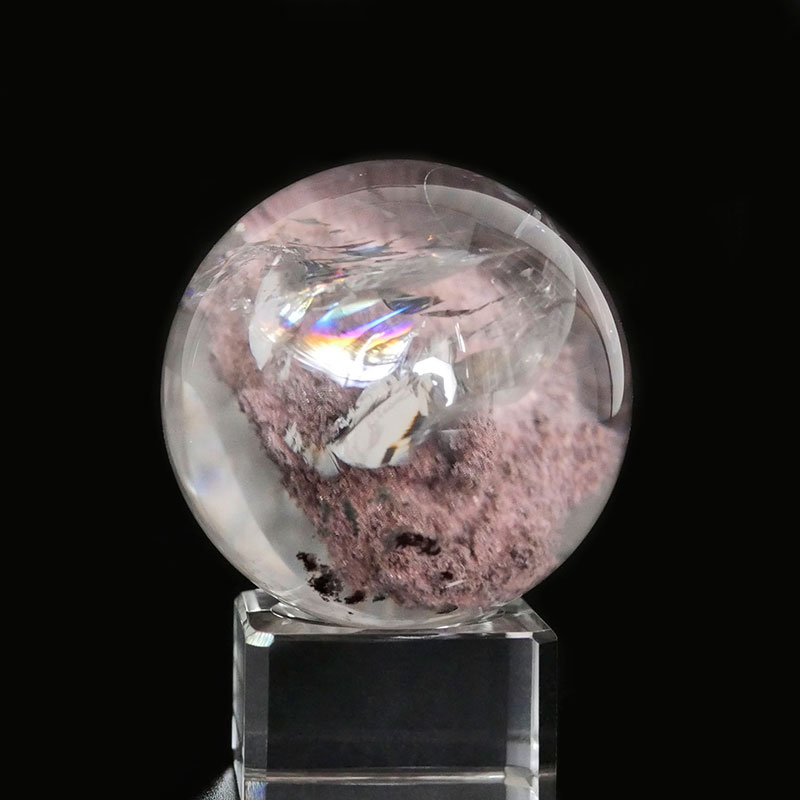 水晶球　約1.5kg 10㎝ 高品質クリア水晶球（台付）｜マライカ公式通販