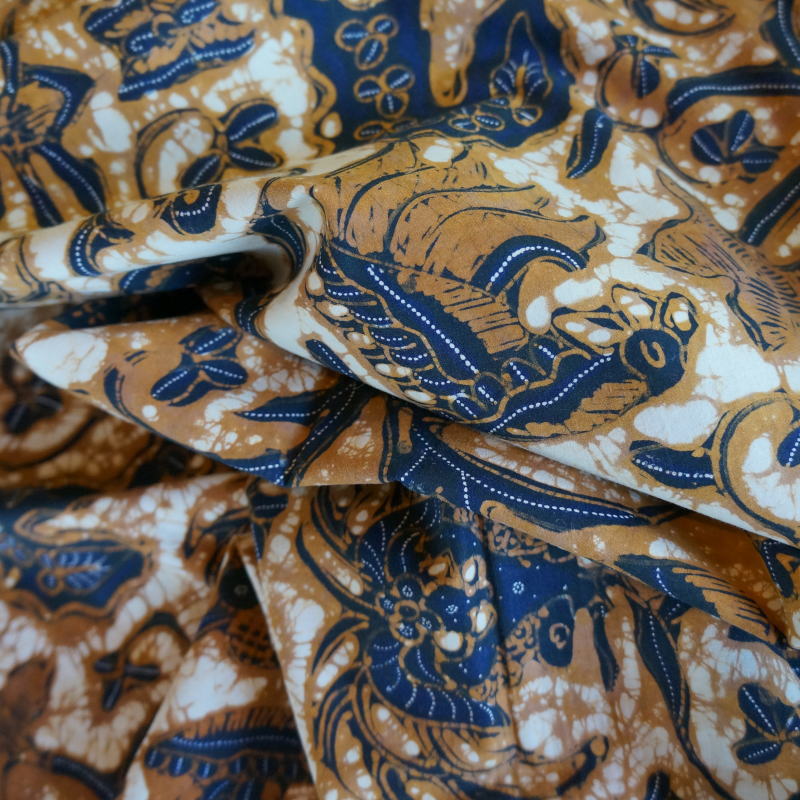 手描き　オールドバティック 藍染め(8428) オールドバティック｜マライカ公式通販