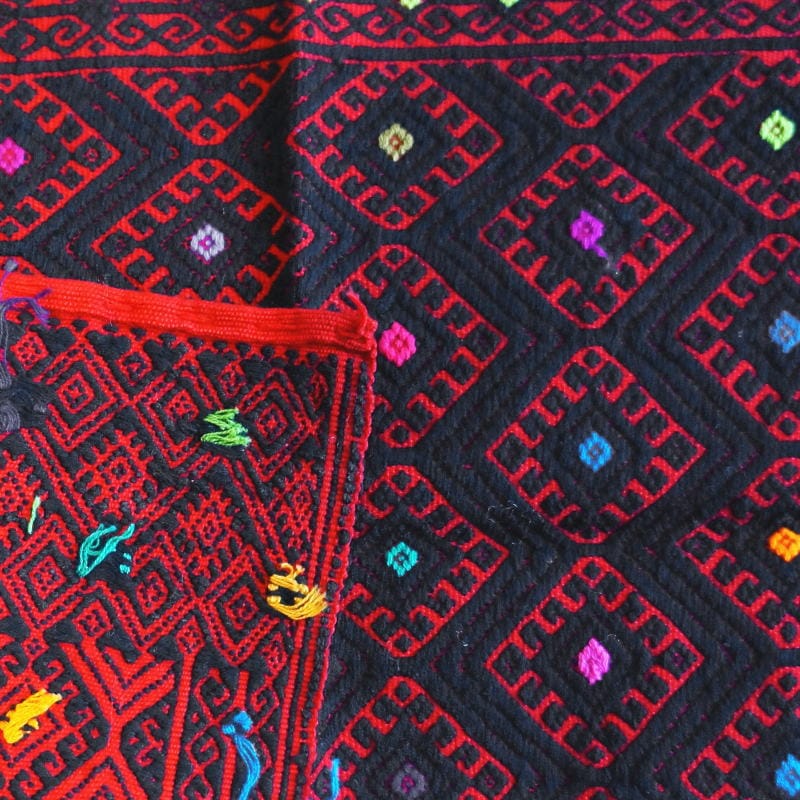 チアパス手織布タペストリー サンアンドレス ララインサール｜マライカ