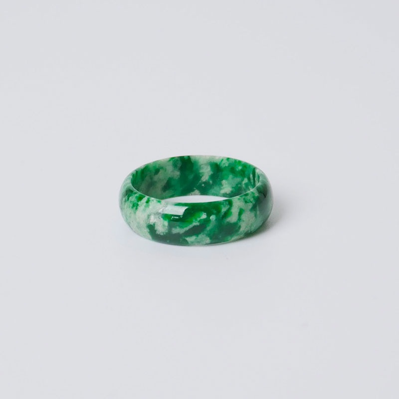 高品質　天然　本翡翠　陽緑　リング　S925 濃緑◇本翡翠上質リング 21号｜マライカ公式通販