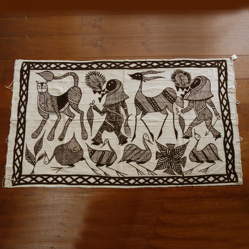 アフリカ　セヌフォ族　泥染め　多用布 セヌフォ布 多彩な集い アフリカ セヌフォ族 泥染め 多用布 アフリカ