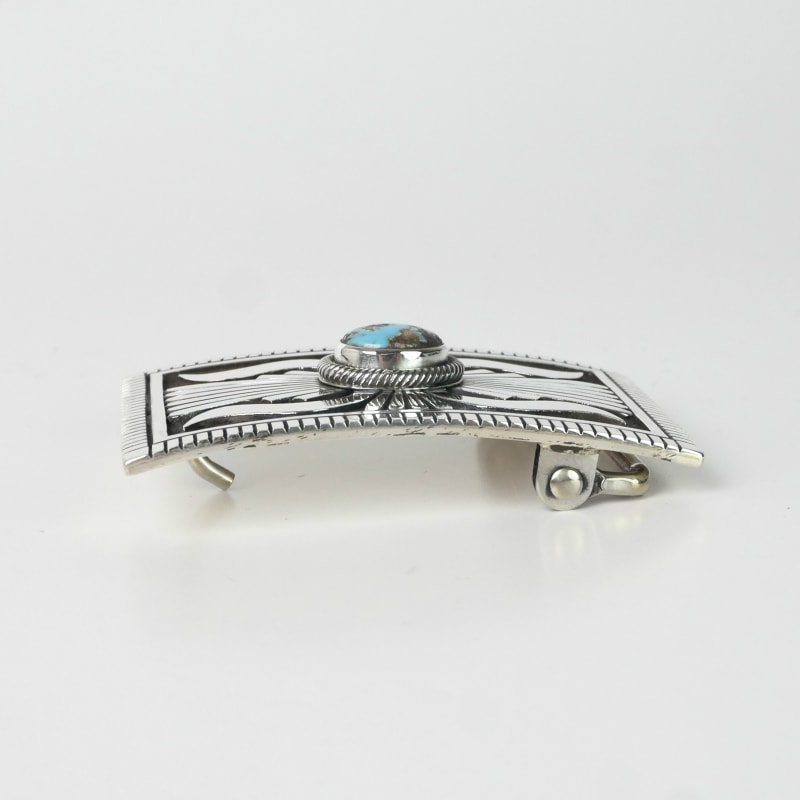 ハワードネルソン　バックル　インディアンジュエリー　ナバホ　シルバー INDIANJEWELRY ナバホ族:HOWARD NELSON この夏狙いたい