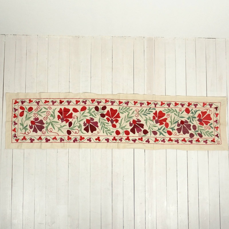 オールドスザンニ 48cm×191cm 中央アジア手刺繍布｜マライカ公式通販
