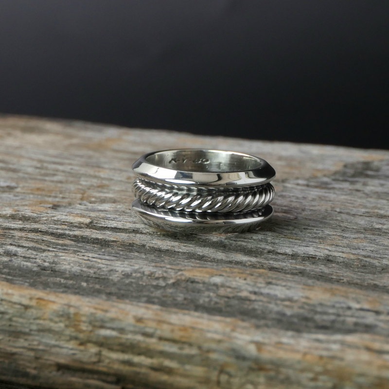 大放出セール】 ナバホスティーブアルビソワイヤーワークリング22号