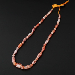 ⑦　エッチドカーネリアン✨エッジドカーネリアン　✨天珠✨その他 エッジドカーネリアン一連｜マライカ公式通販