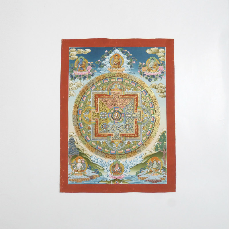 チベットタンカ Amazon.co.jp: Dharmaraja Yama with Yamiチベット仏教