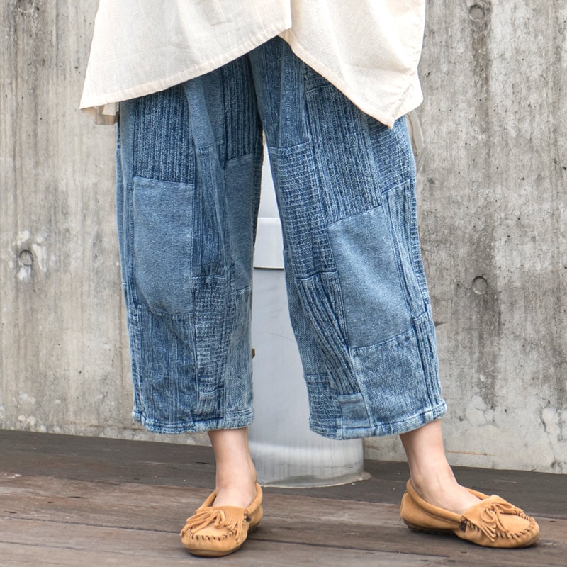 マライカ✳︎黒タグ✳︎藍染✳︎刺し子パンツ マライカ公式通販｜世界