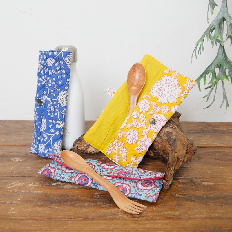 ニームランチカトラリー(スプーン&フォーク) ケースつき 【メール便可】