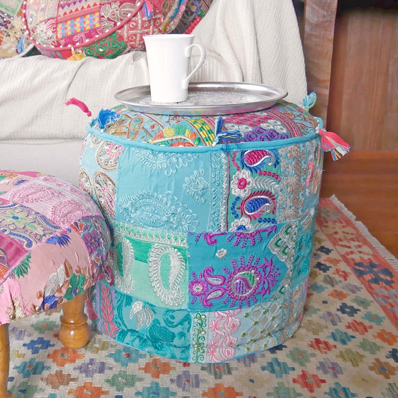 New color カンバディアスツール型クッション