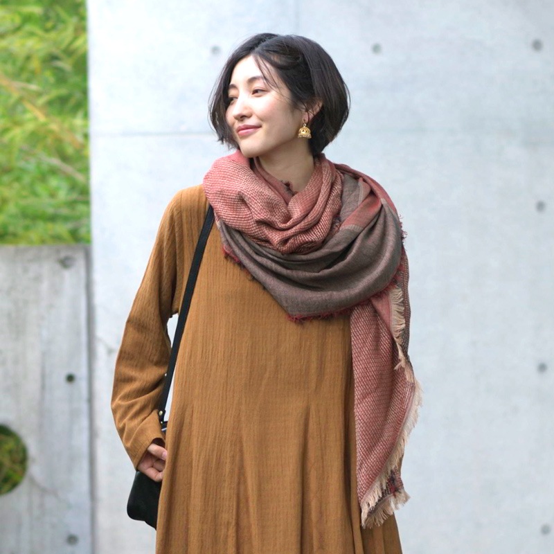 すずらん 【新品未使用】MALAIKA マライカ 大判ストール アルパカ100