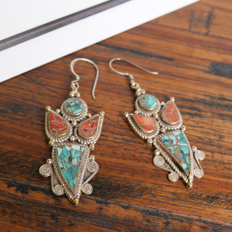 シルクロードピアス ペイズリー