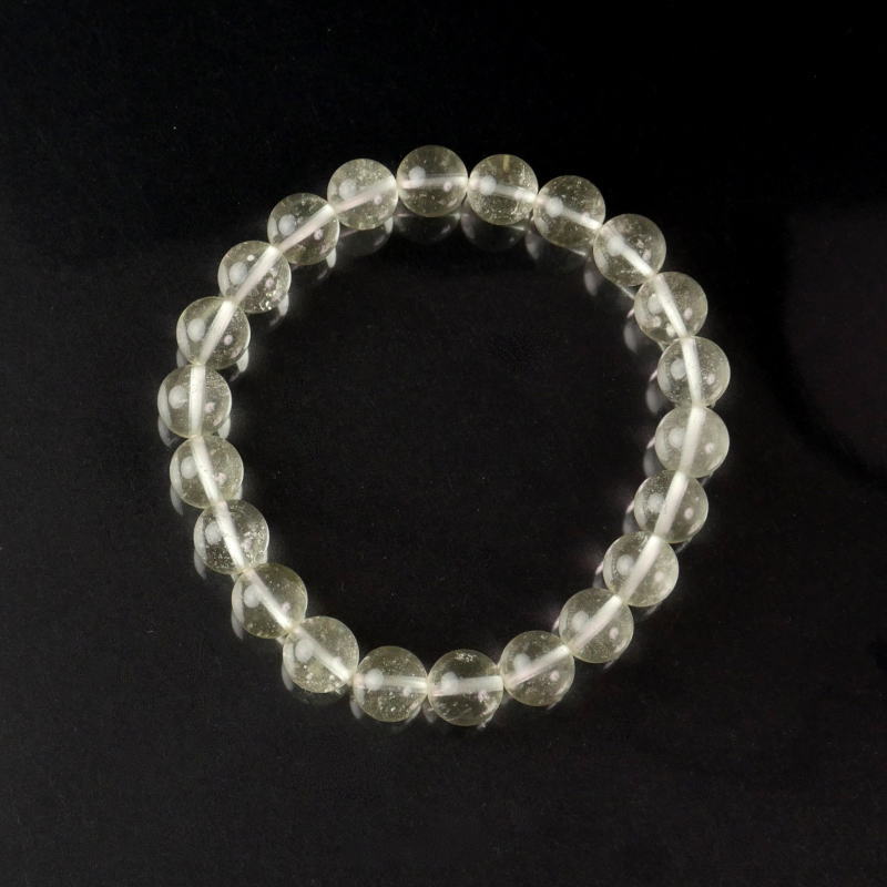 お値下げしました！！超高品質！！大玉！！リビアングラス ブレスレット 価格改定】[高品質++]天然リビアングラスブレスレット（約14mm