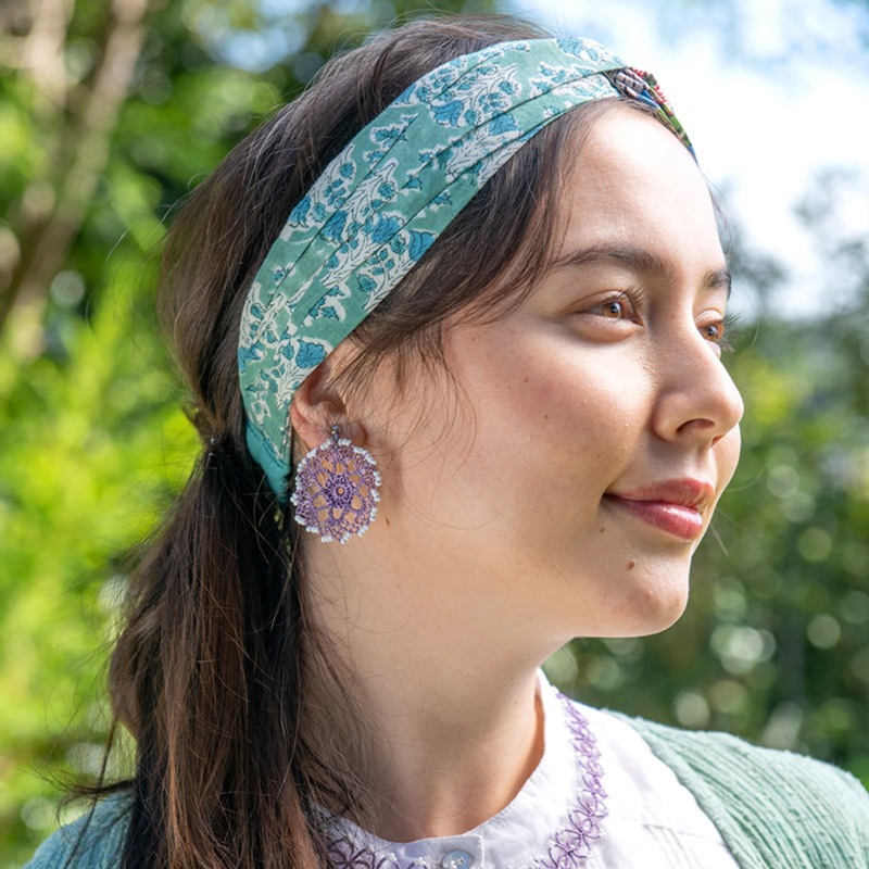 イーネオヤフラワーピアス【メール便可】-マライカオンラインショップ