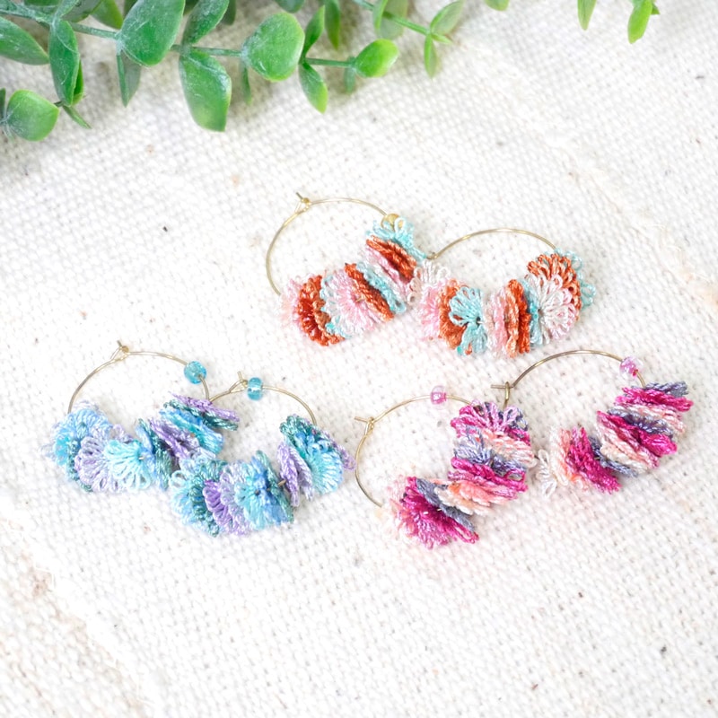 メキッキオヤ小粒フラワーピアス【メール便可】