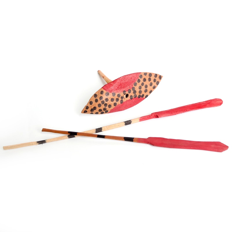 マサイ族の武器 マサイ族ウッドオブジェ｜マライカ公式通販