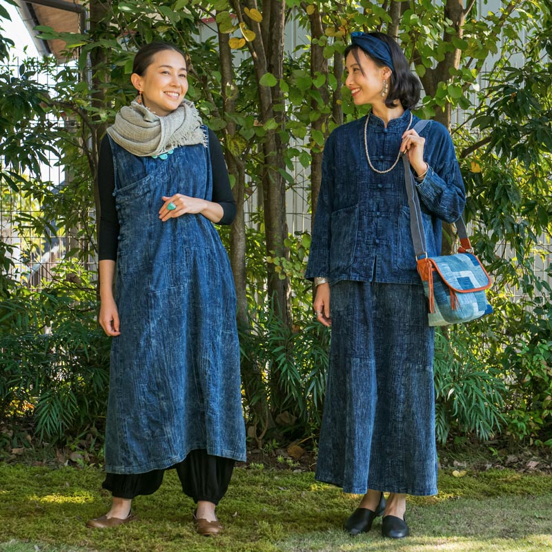 コットンストーンウォッシュノースリーブワンピース｜マライカ公式通販