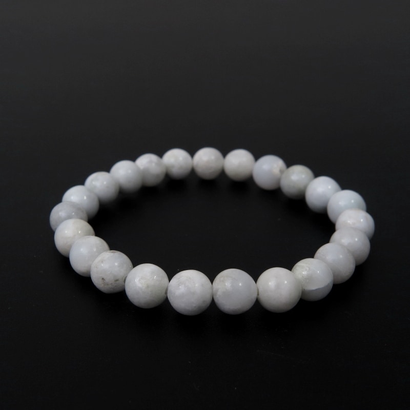 糸魚川翡翠丸玉ブレスレット 8mm　（itoigawa Jadeite）