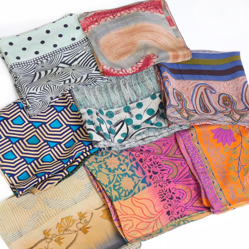 オールドシルクサリースカーフ【メール便可】｜マライカ公式通販