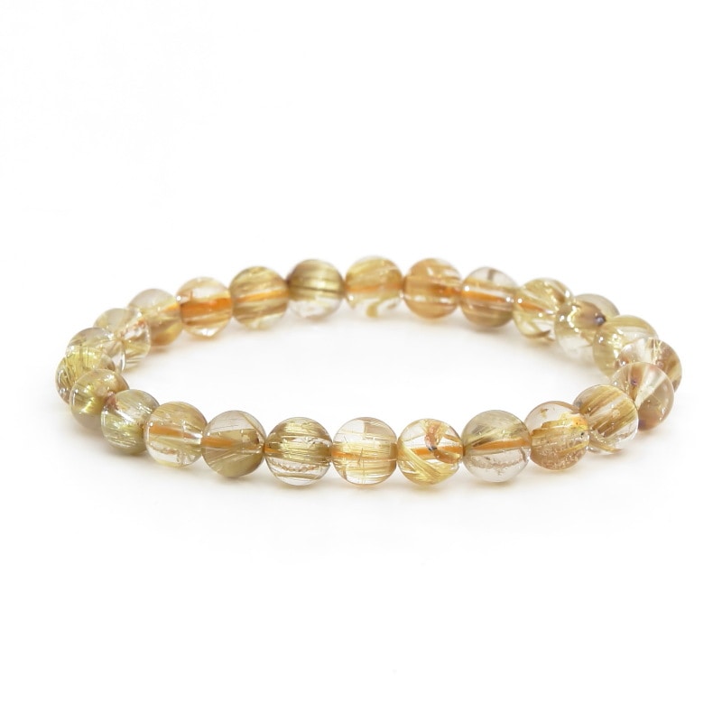 タイチンルチルプレミアAAAAAグレードブレスレット7mm