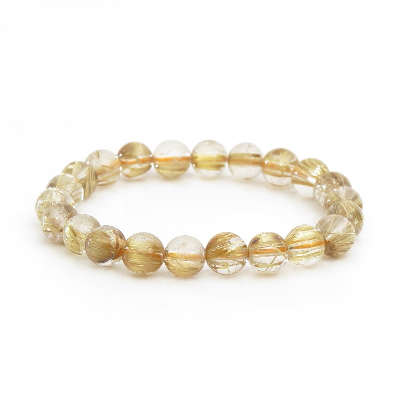 タイチンルチルプレミアAAAAAグレードブレスレット8mm