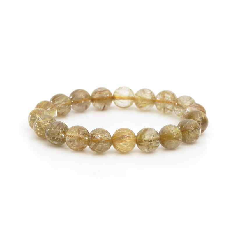 タイチンルチルプレミアAAAAAグレードブレスレット10mm