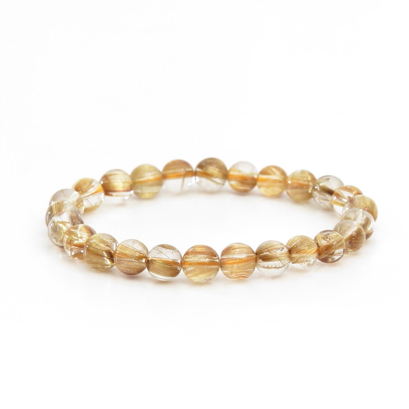 タイチンルチルプレミアAグレードブレスレット7mm