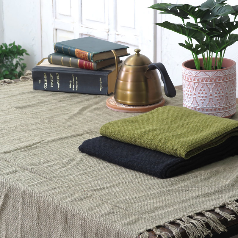 NEW 手紡ぎコットンマルチカバー