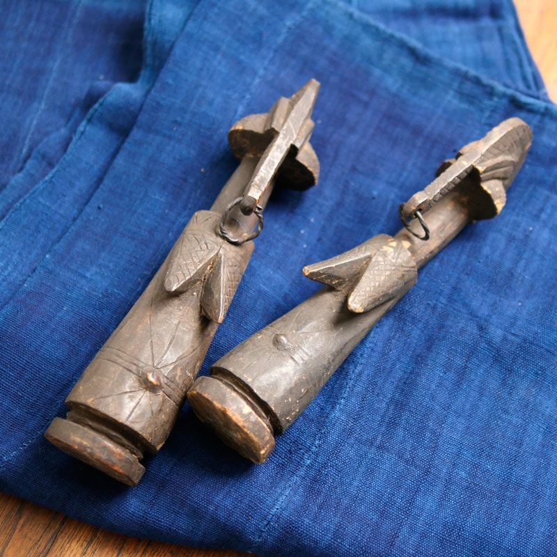 アフリカ モシ族 女の子の木彫り人形